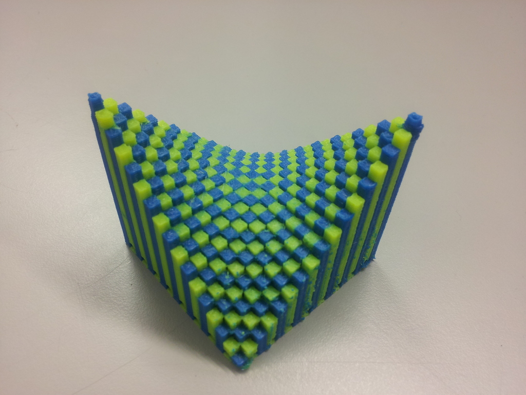 A Discretized Hyperbolic Paraboloid by Cody G | Download free STL model ...
