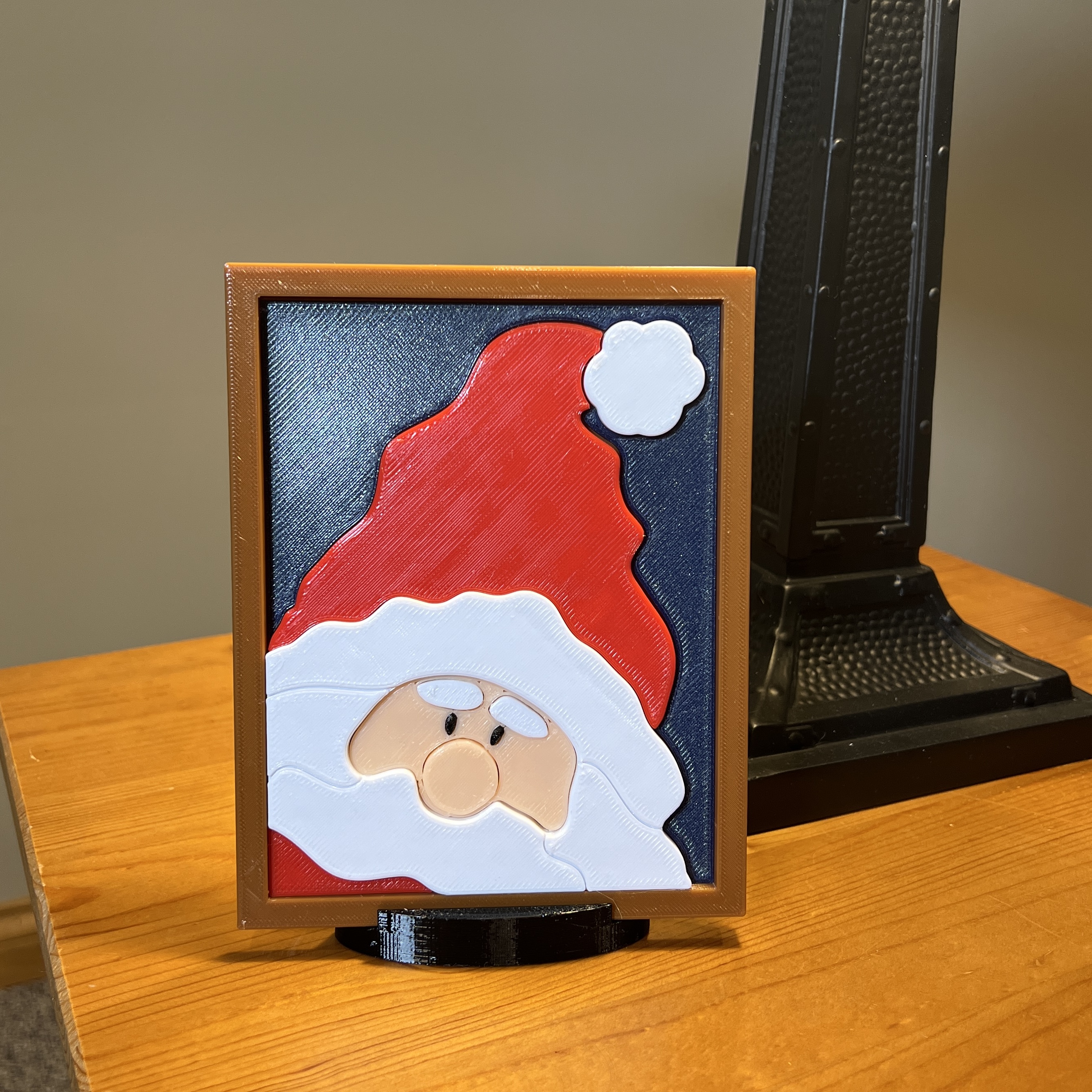 Santa Picture Puzzle with Stand