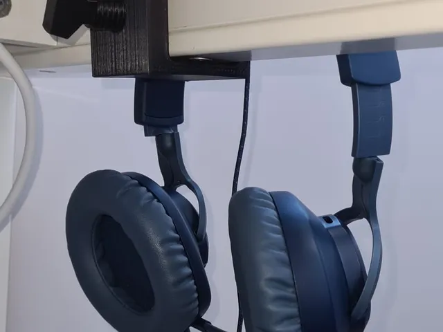 vertical wall desk Headphones hanger