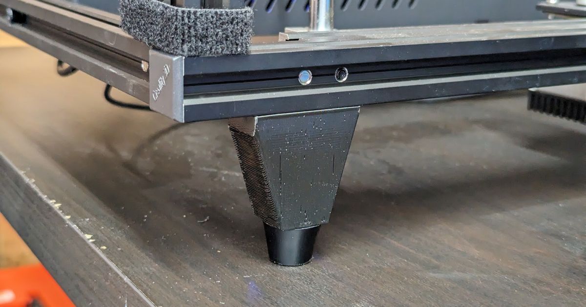 VSlot 20x20 Ender 5 Plus Leg Raiser 55mm by Leandro Download free