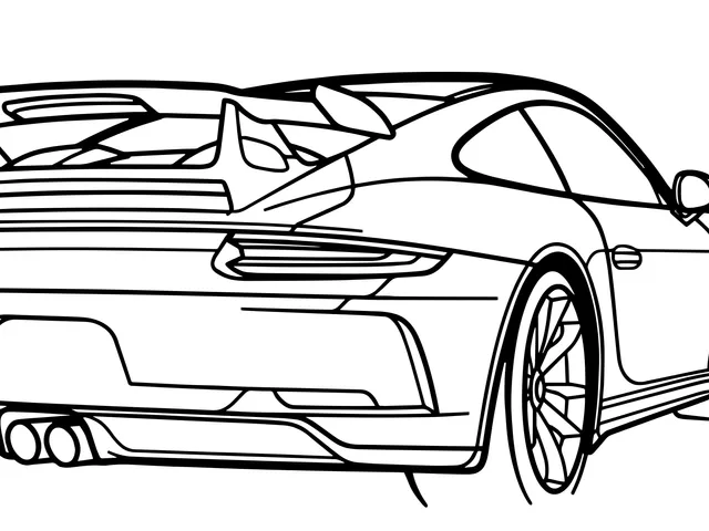 Porsche GT3 991 Wall Art Silhouette