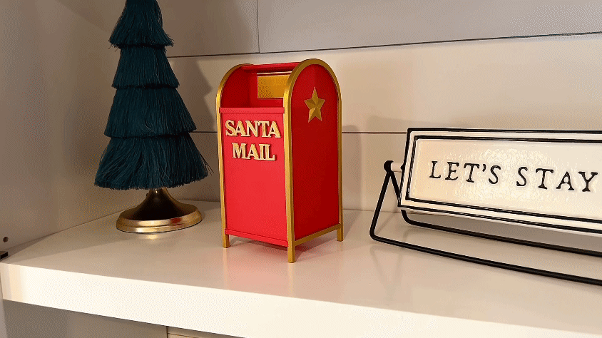 Santa Mailbox (with functional door)