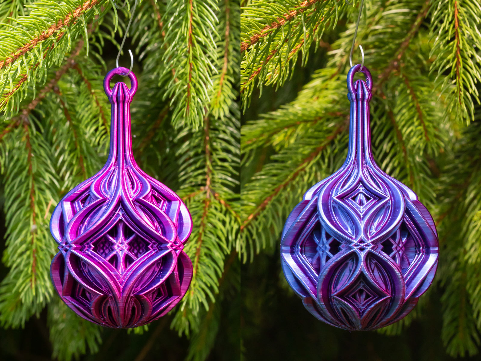 Christmas Ball - Alternating Diamonds