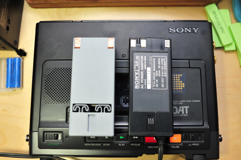 SONY DAT TCD D10 D10 PRO II battery adapter by David_liao 