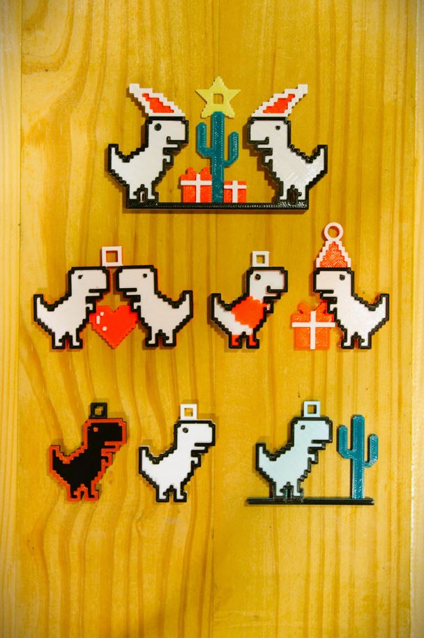 Chrome Dino Pendant [Collections]