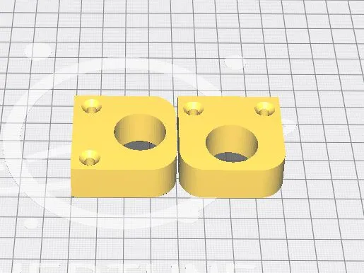 Wardrobe hanging rail support bracket 20mm