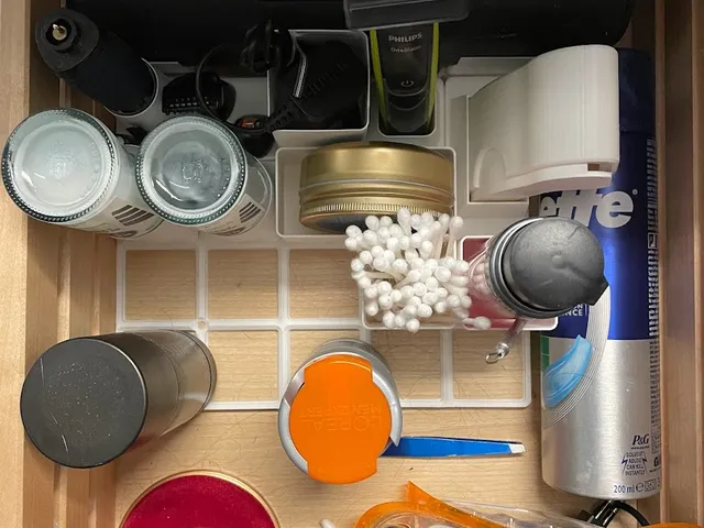 Gridfinity bathroom organizer
