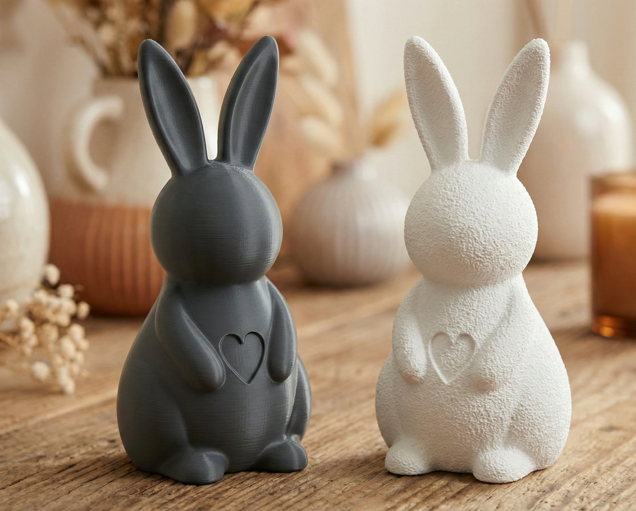 Heart Bunny ♡ - Minimalist Easter Decor