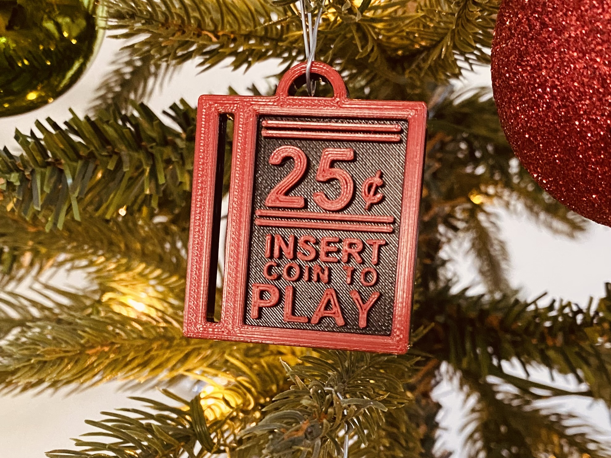 Insert Coin To Play Ornament