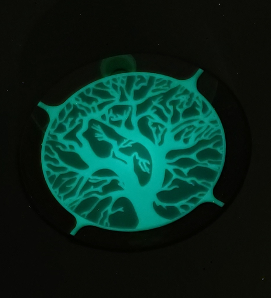 Tree Ikea 32 cm lampshade insert (Glow in the Dark) by MrGrub