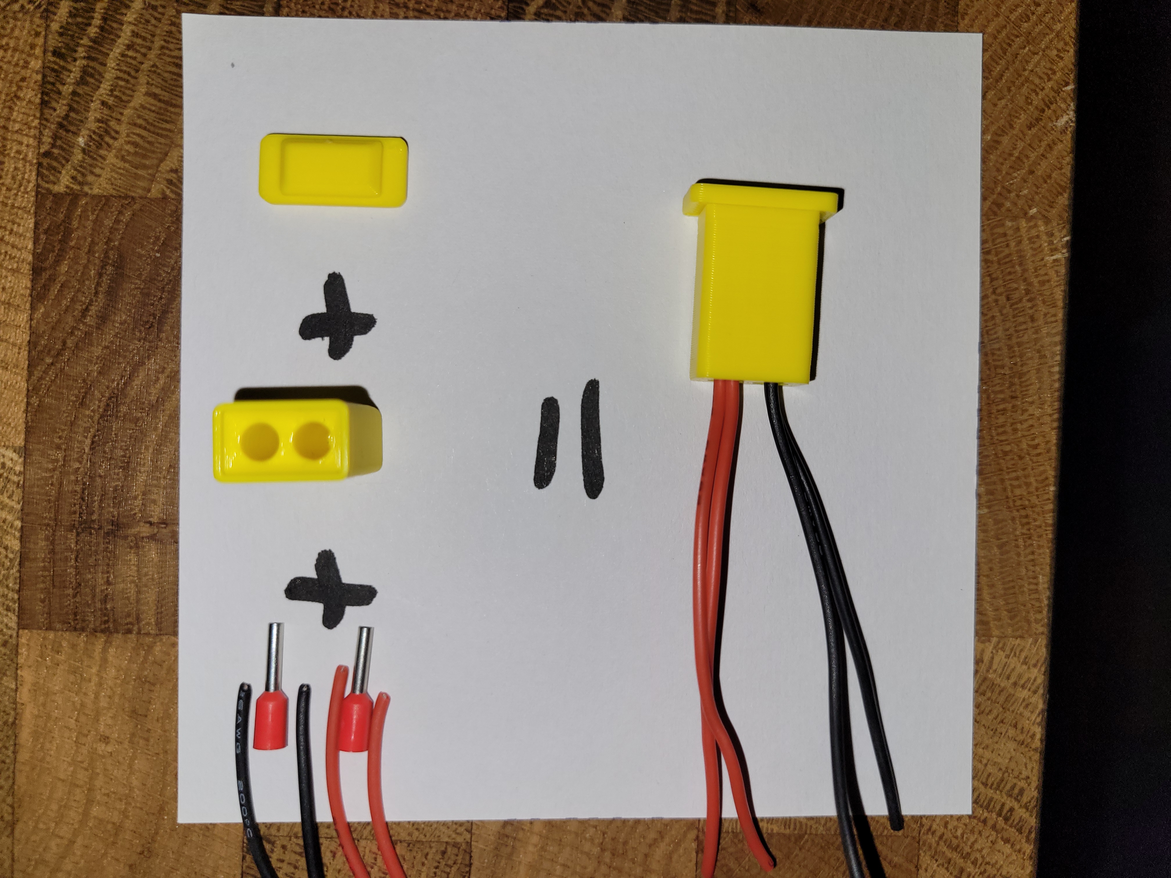 Housing for Cables connected with Cable Sleeves - you don't need everytime a WAGO conector.