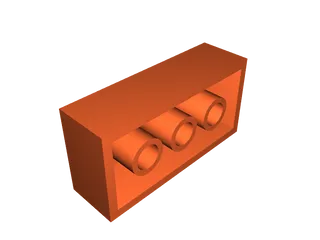 Red 2x8 Lego Block by JacobKat | Download free STL model | Printables.com