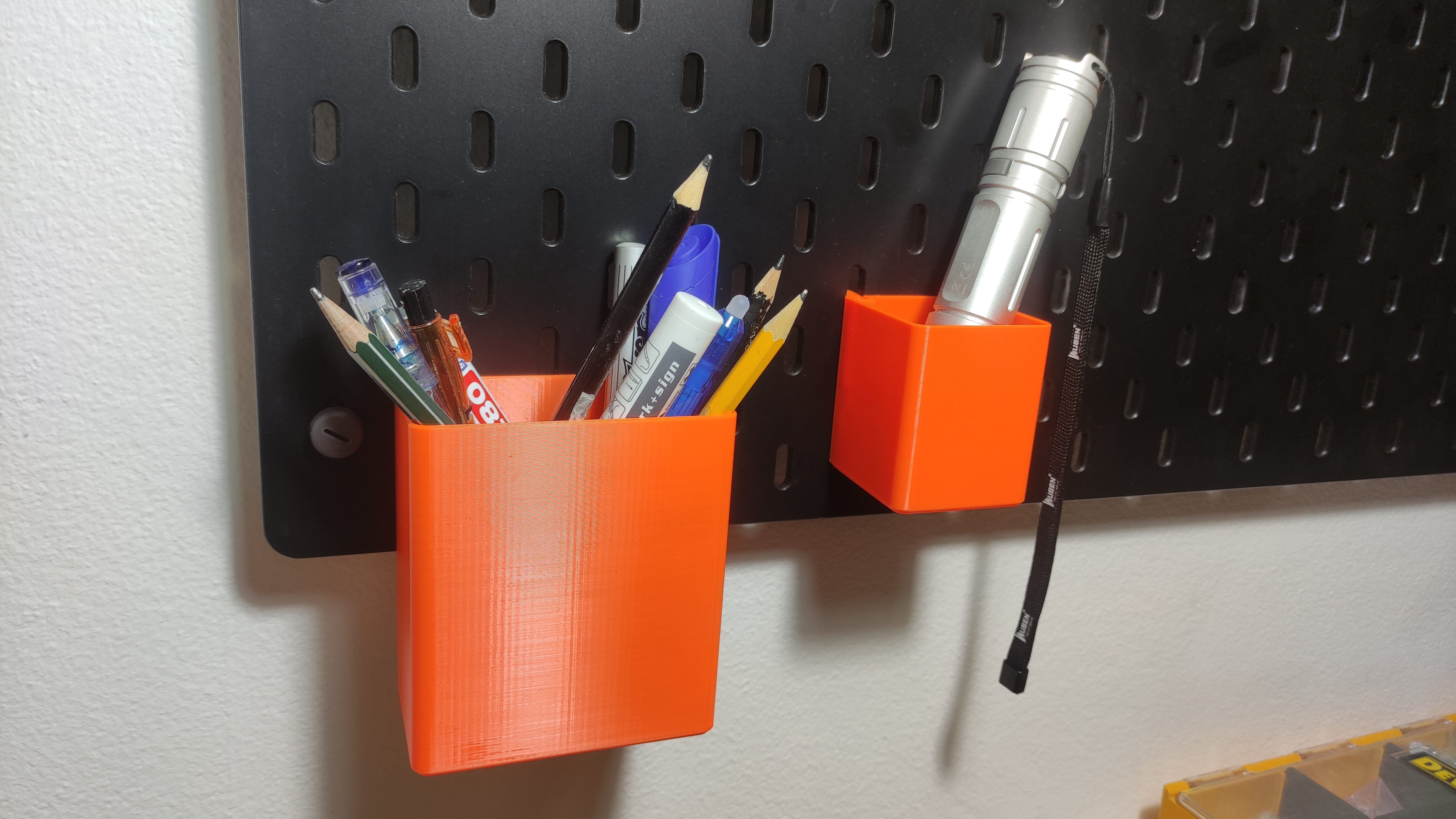 Parametric IKEA SKÅDIS / UPPSPEL pegboard bins