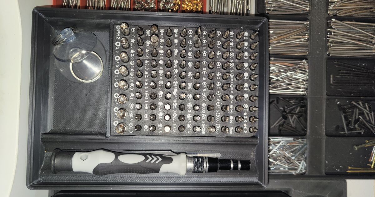 Gridfinity Precision Screwdriver Holder by Johann Arndt Download free STL model