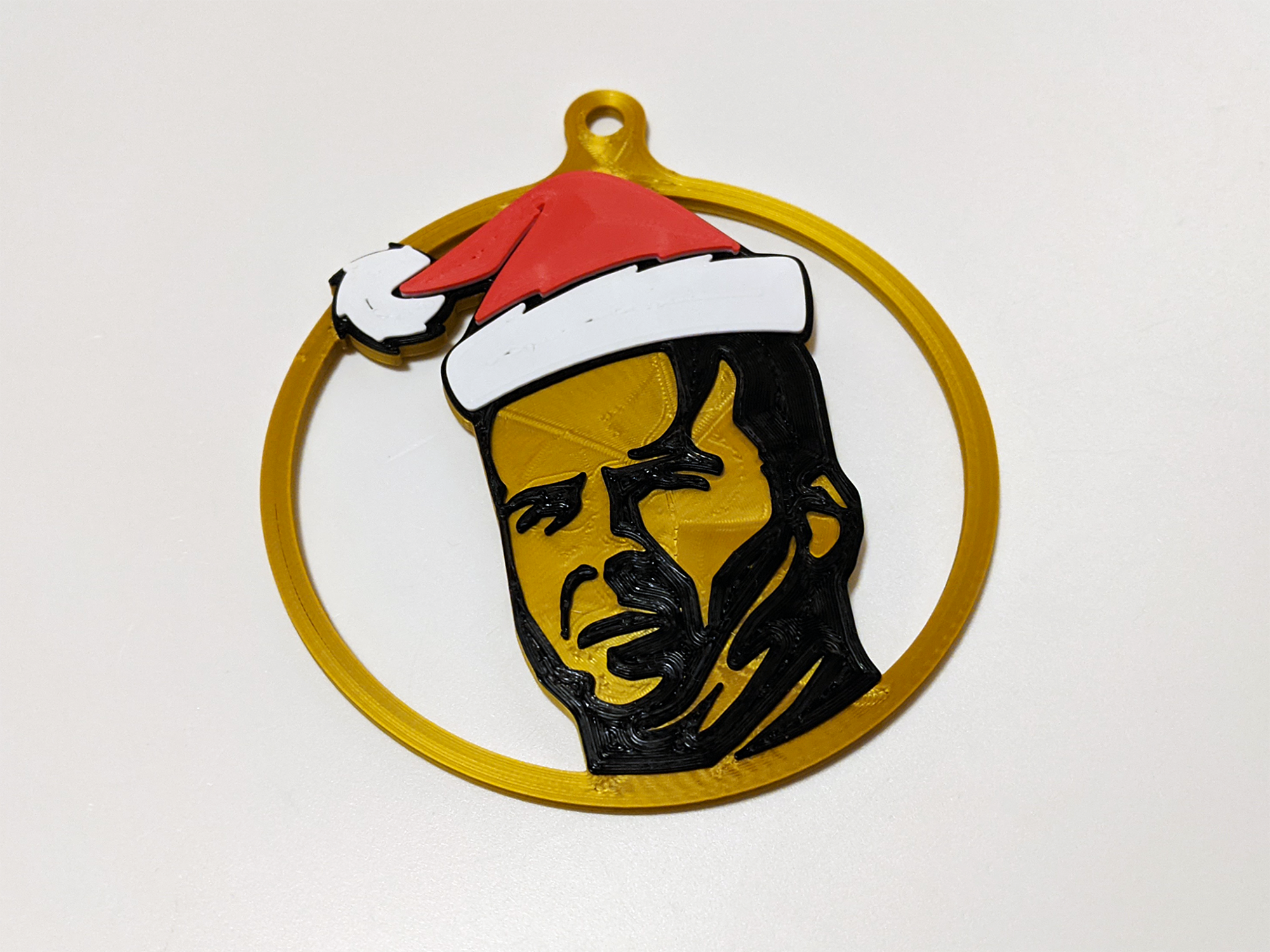 John McClane (Die Hard) Christmas tree decoration / ornament (with stronger eye)
