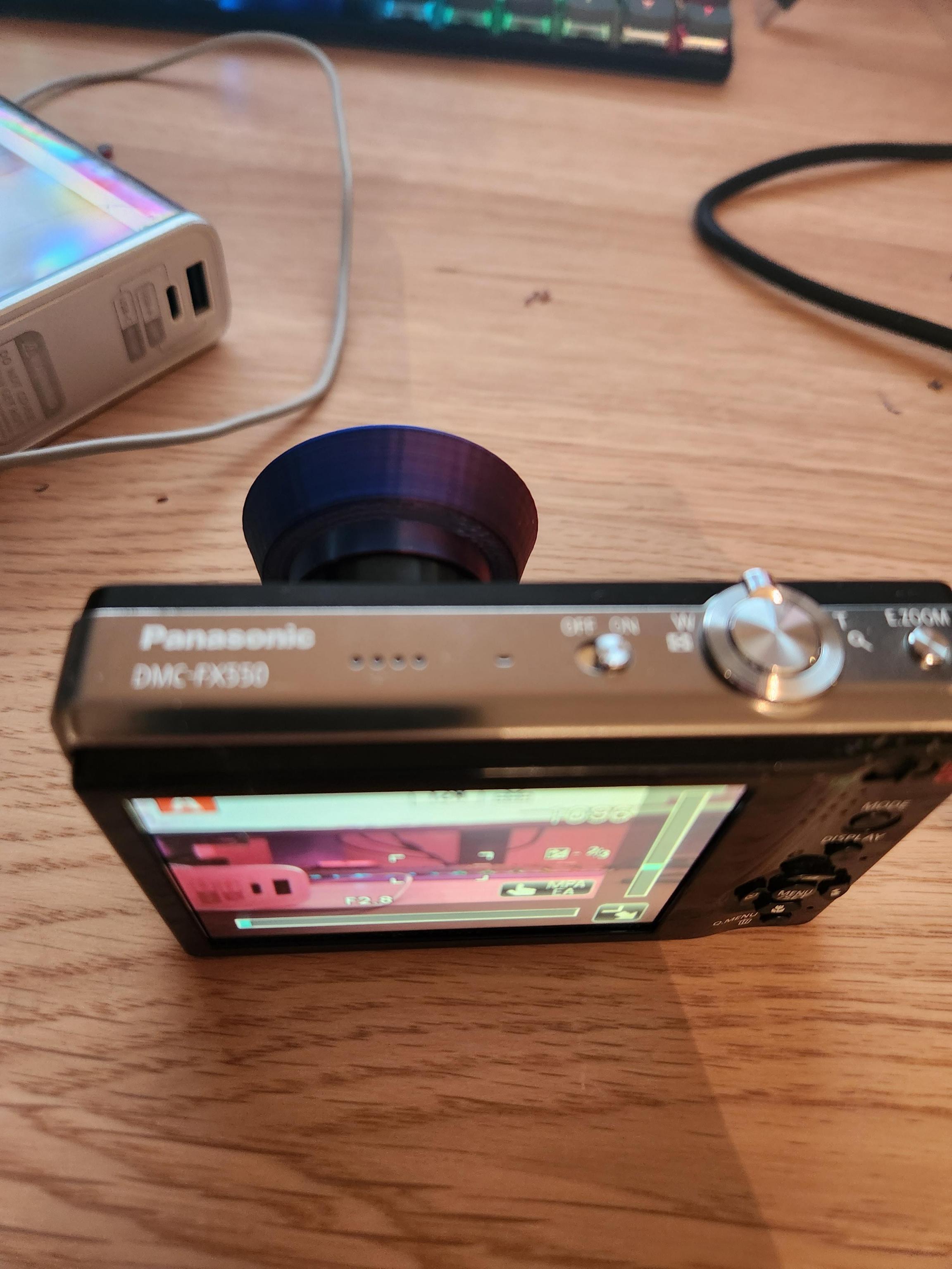 Filter adapter for Panasonic lumix camera 30mm lens or filter