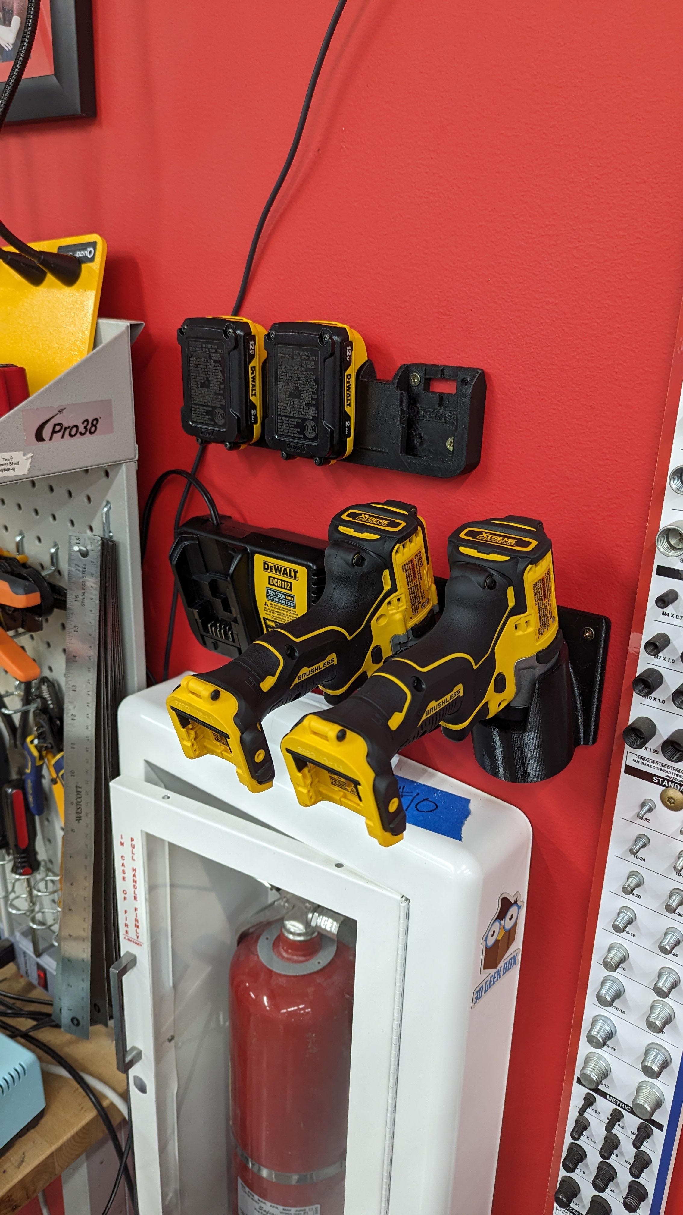 12v Dewalt Drill and Impact Wall Holders by Slavish Download free STL