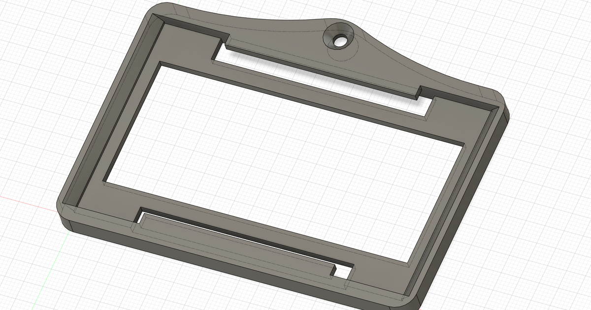 Card badge Holder by Noratlas Download free STL model