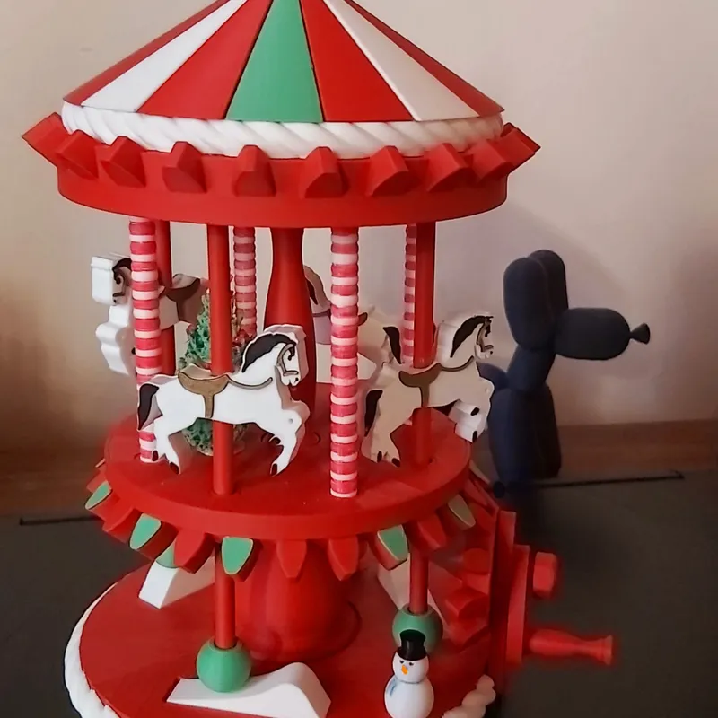 Christmas mecanical carrousel by Mimi