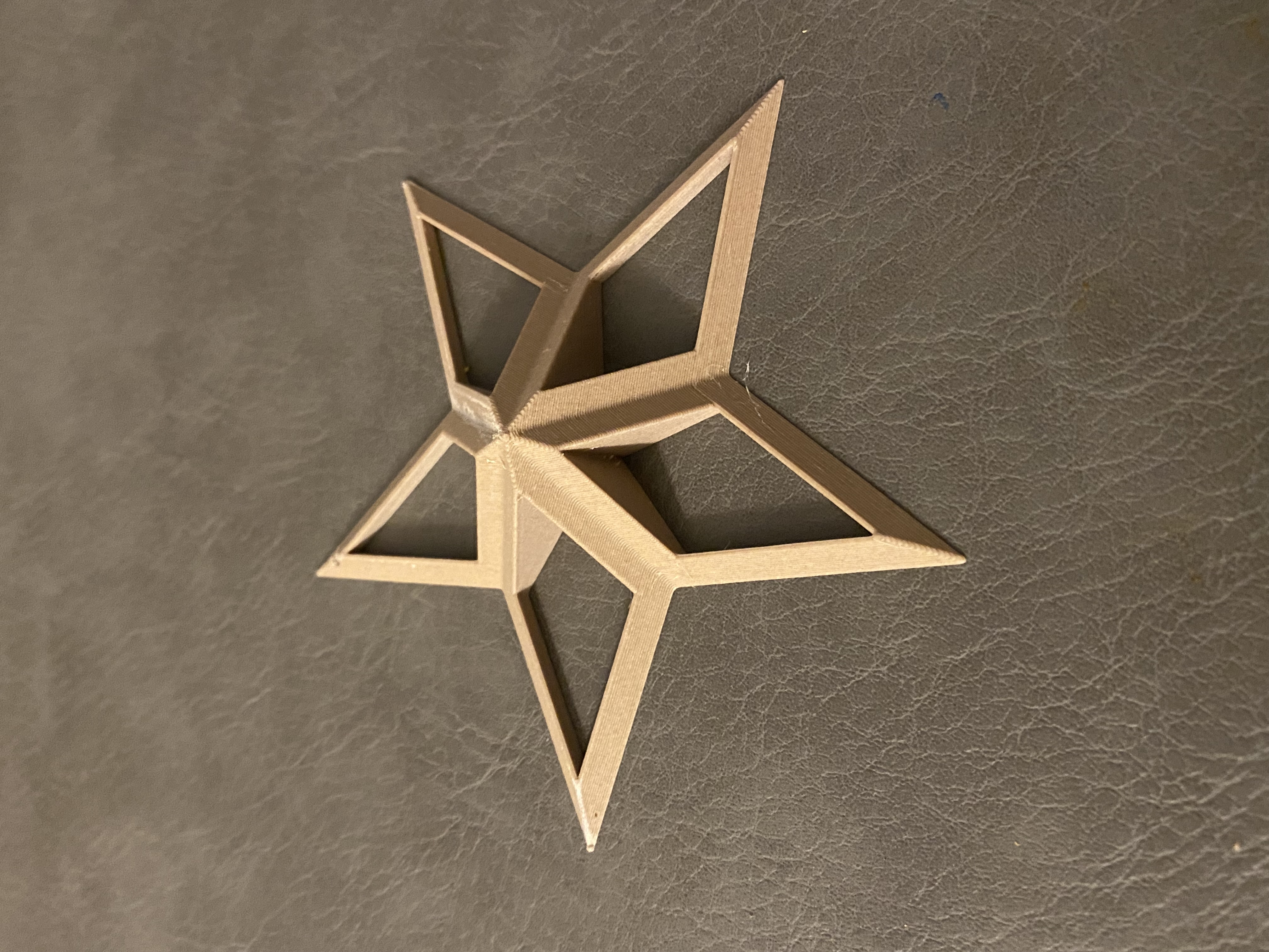 Christmas star- hollowed / Weihnachtsstern