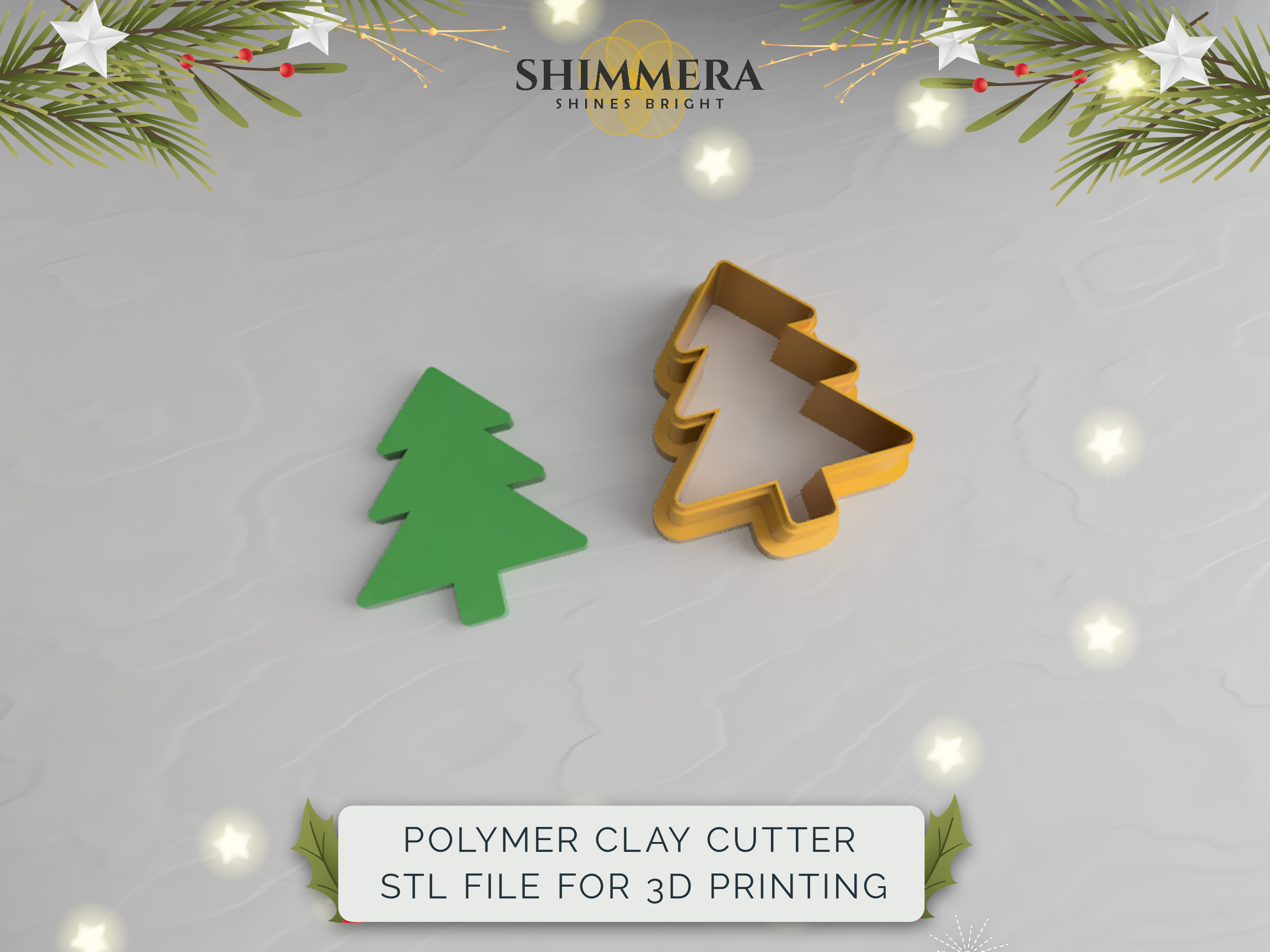Christmas Tree Polymer Clay Cutter