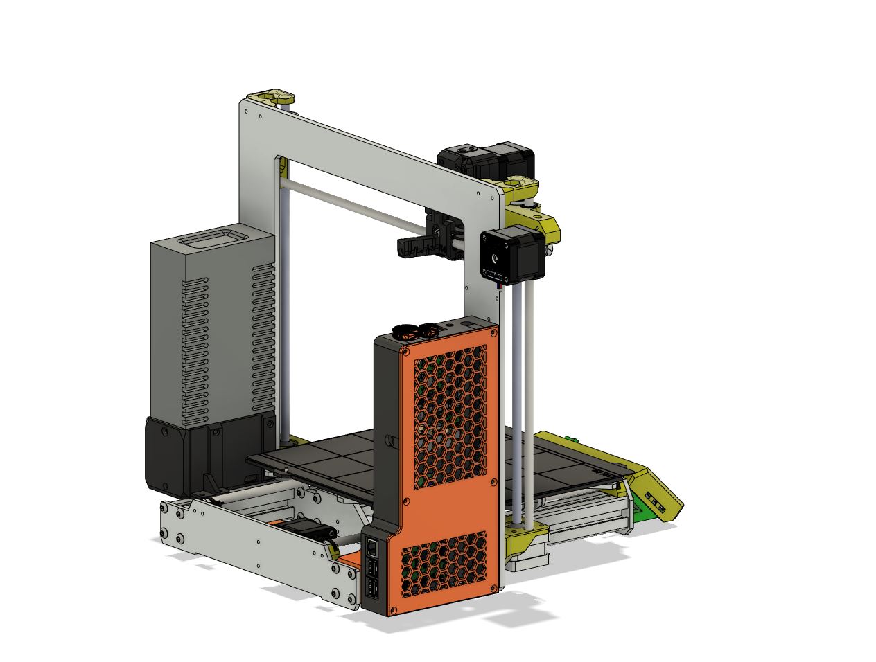 Remix: Prusa MK3s+ Einsy and Pi enclosure (larger case and internal zip ...