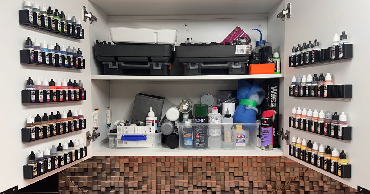 Paint Dropper Bottle Rack Various Sizes for Miniature Painters by