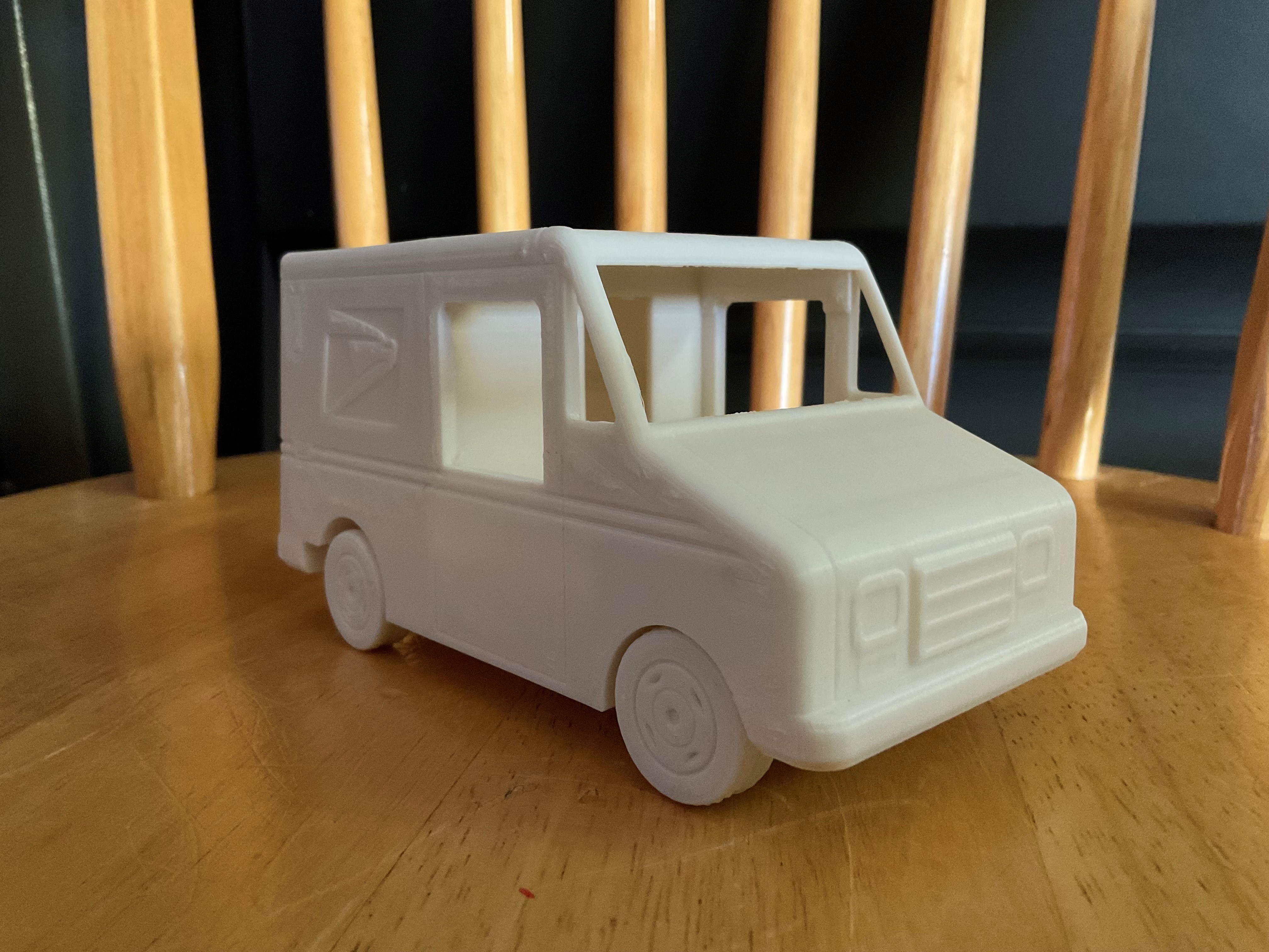Print in Place USPS Mail Truck Grumman LLV
