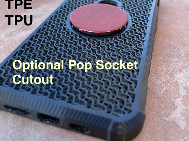 iPhone 13/14 Case, TPU/TPE, optional Popsocket cutout
