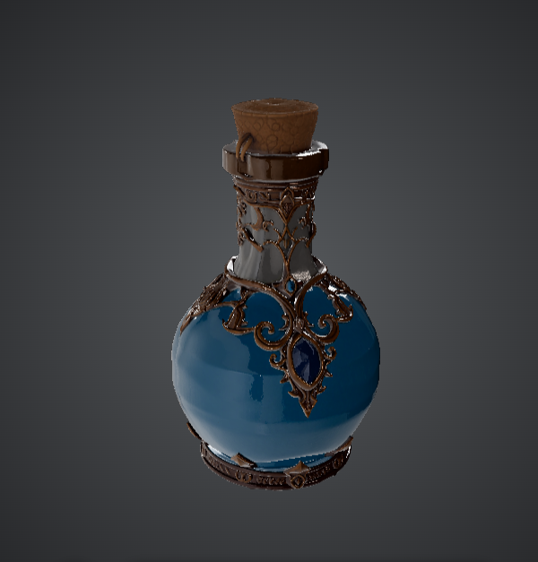 Fantasy Potion Bottle – Magical Elixir Flask