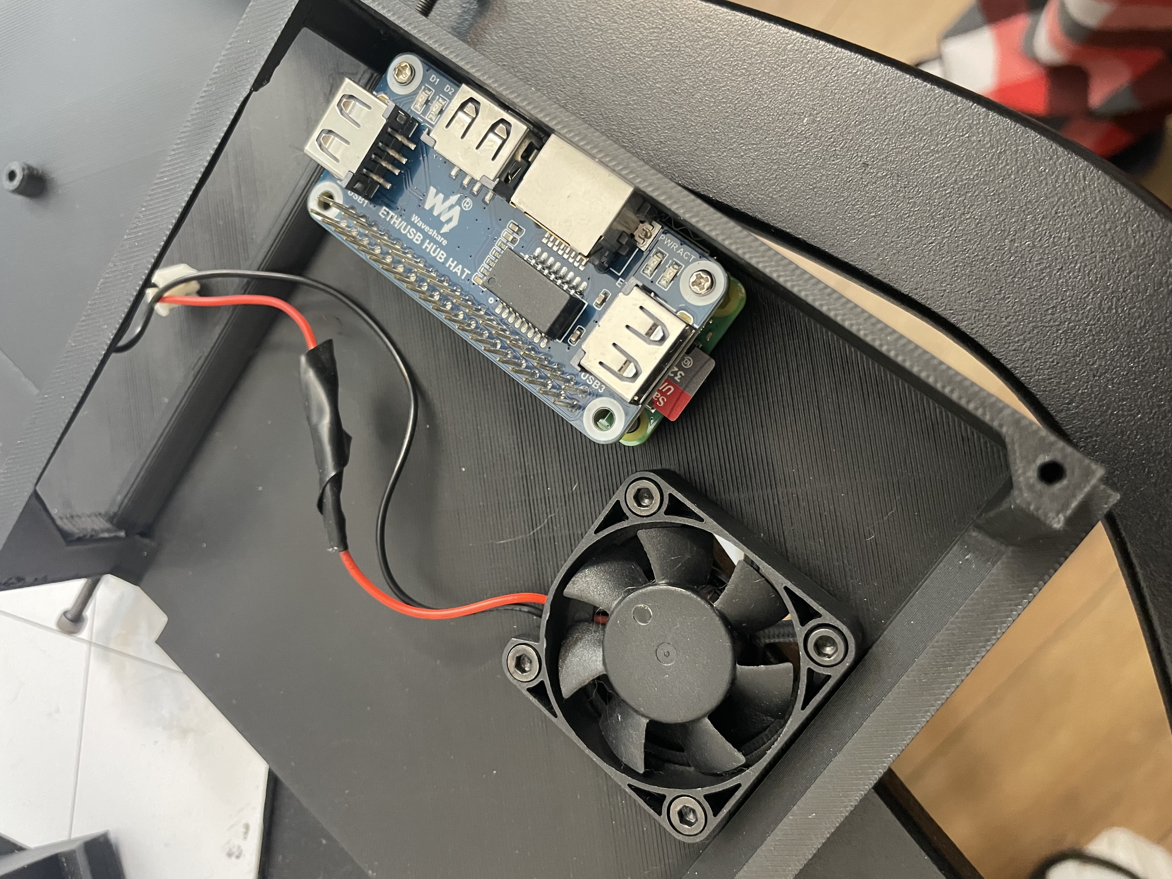 Ender 3 left case for Raspberry Pi Zero 2W ETH/USB HAT