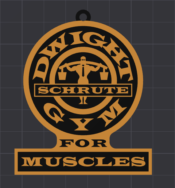 The Office - Dwight Schrute Gym for Muscles (Keychain)