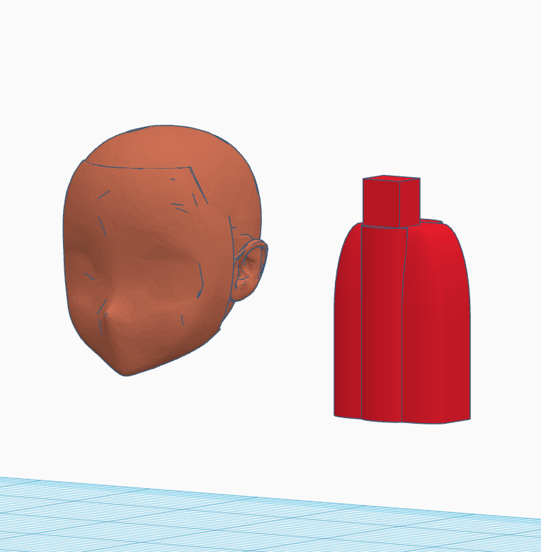 Dummy 13 Blank Anime Head + Head addapter plug