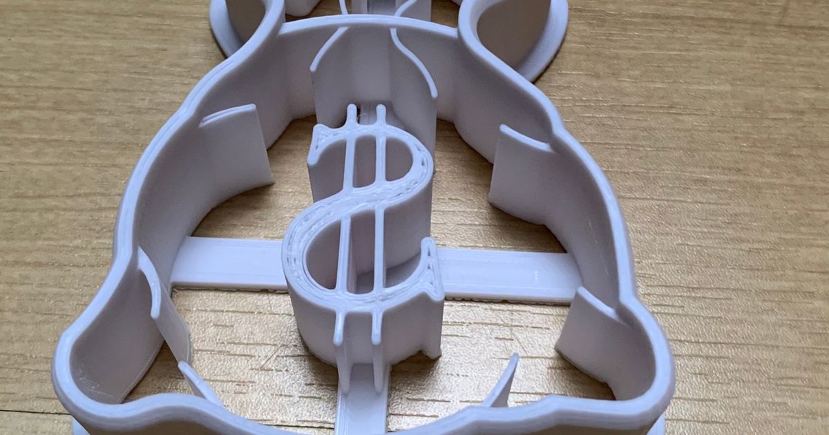 cookie cutter from money bag by mathis.tridem | Download free STL model ...