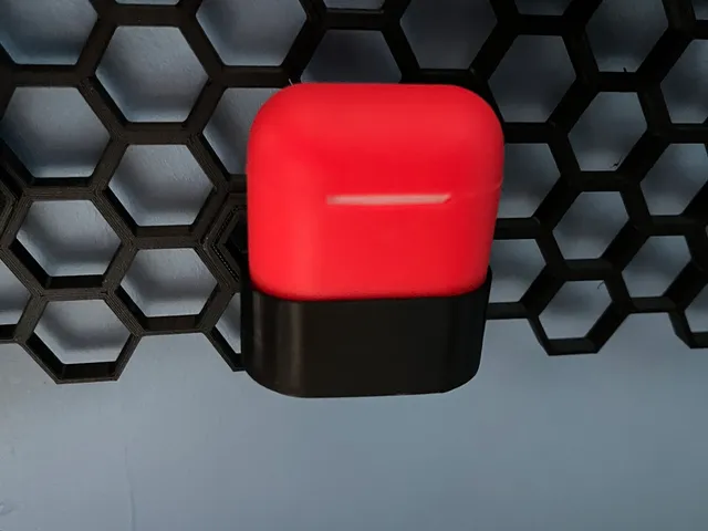 AirPods gen 2 with silicone case - honeycomb wall
