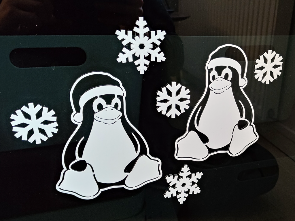 Christmas Tux's with snowflakes