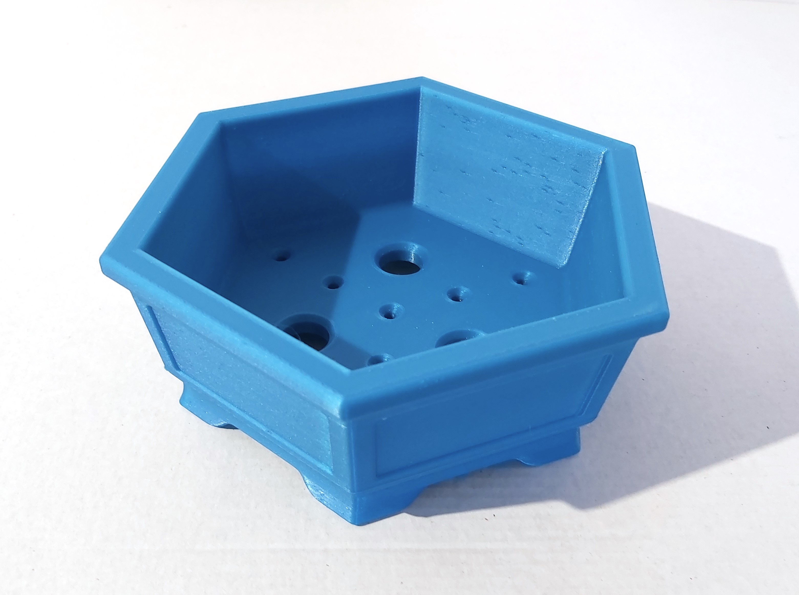Bonsai pot 23 hexagonal beveled 170x170x62mm