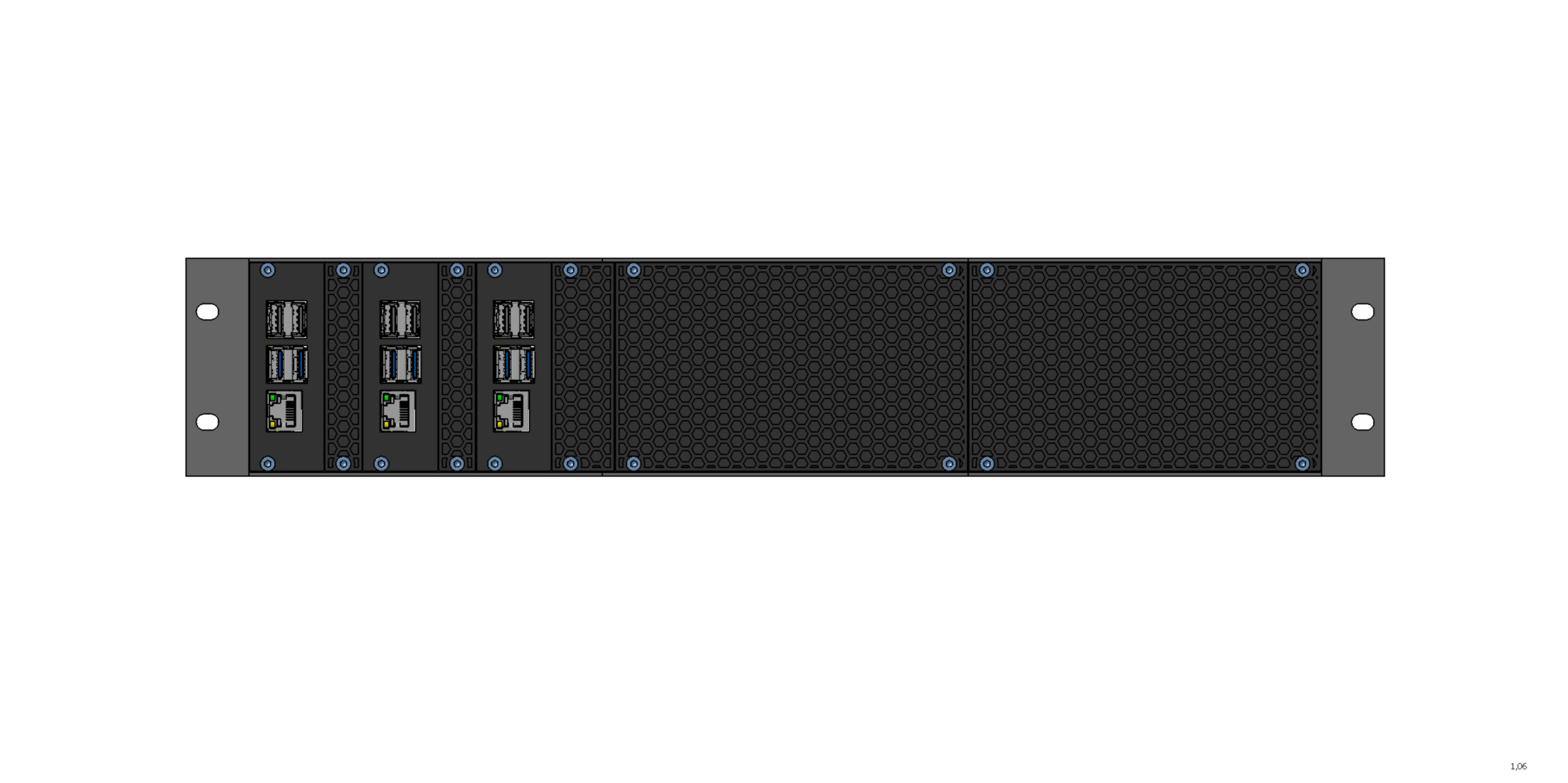 RackRPi Frame 2U by macsddau | Download free STL model | Printables.com