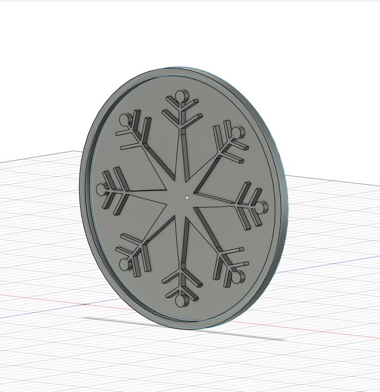 Snowflake saucer