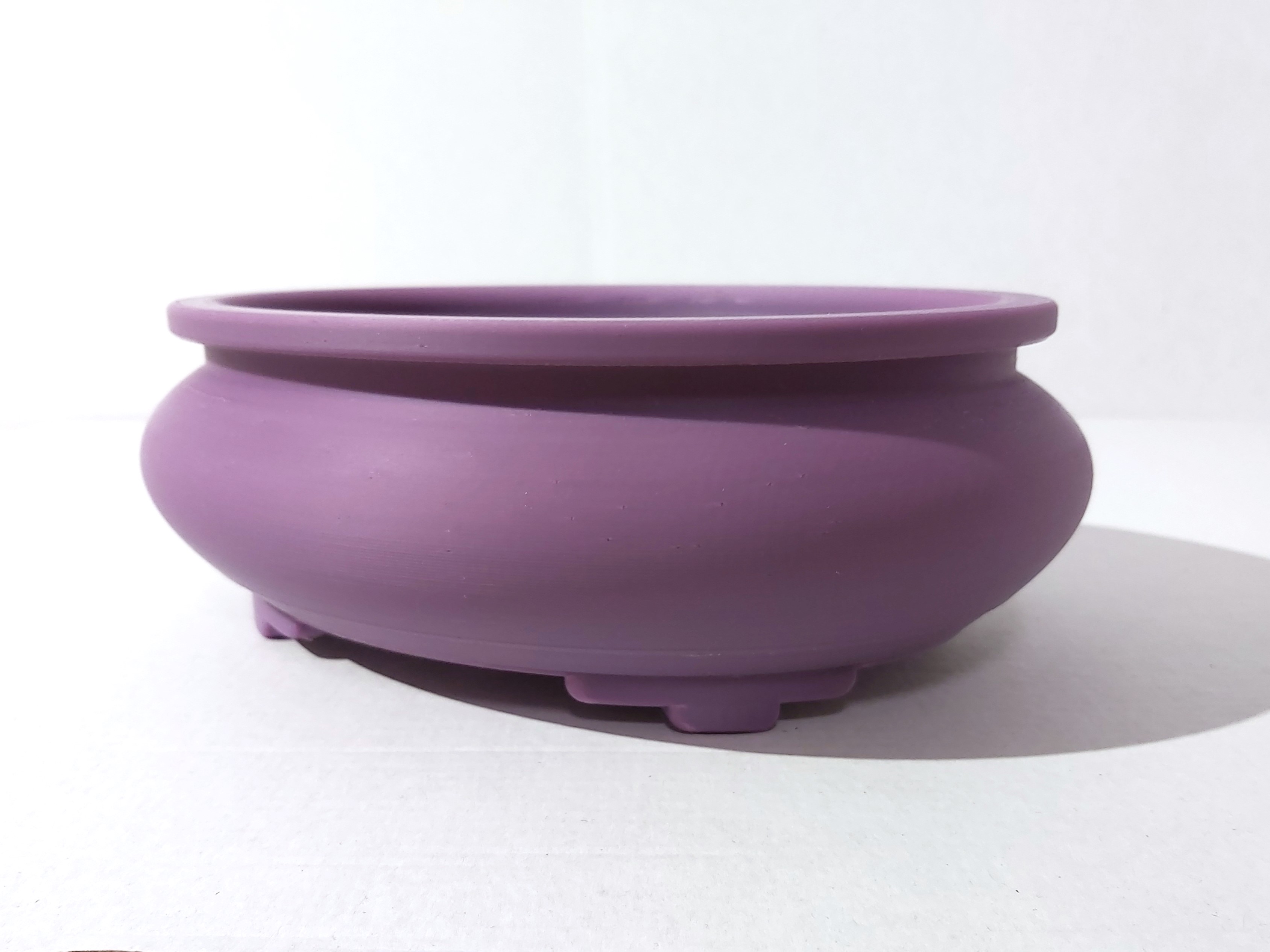 Bonsai pot 17 oval rounded with collar 222x172x75mm