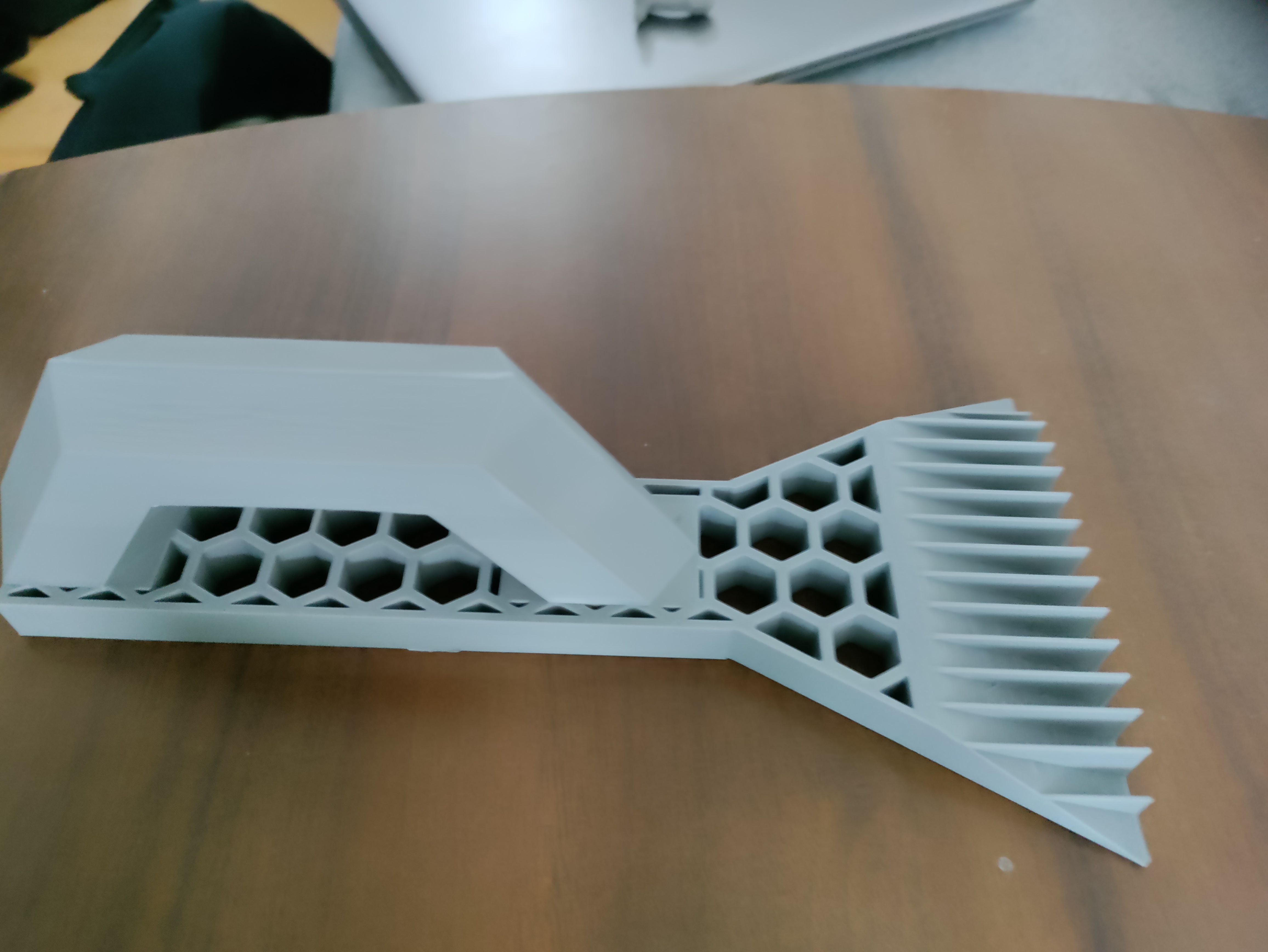 hexagonal ice scraper with handle