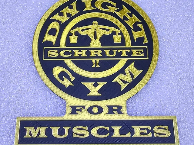 The Office - Dwight Schrute Gym for Muscles (Wall Art / Plaque)