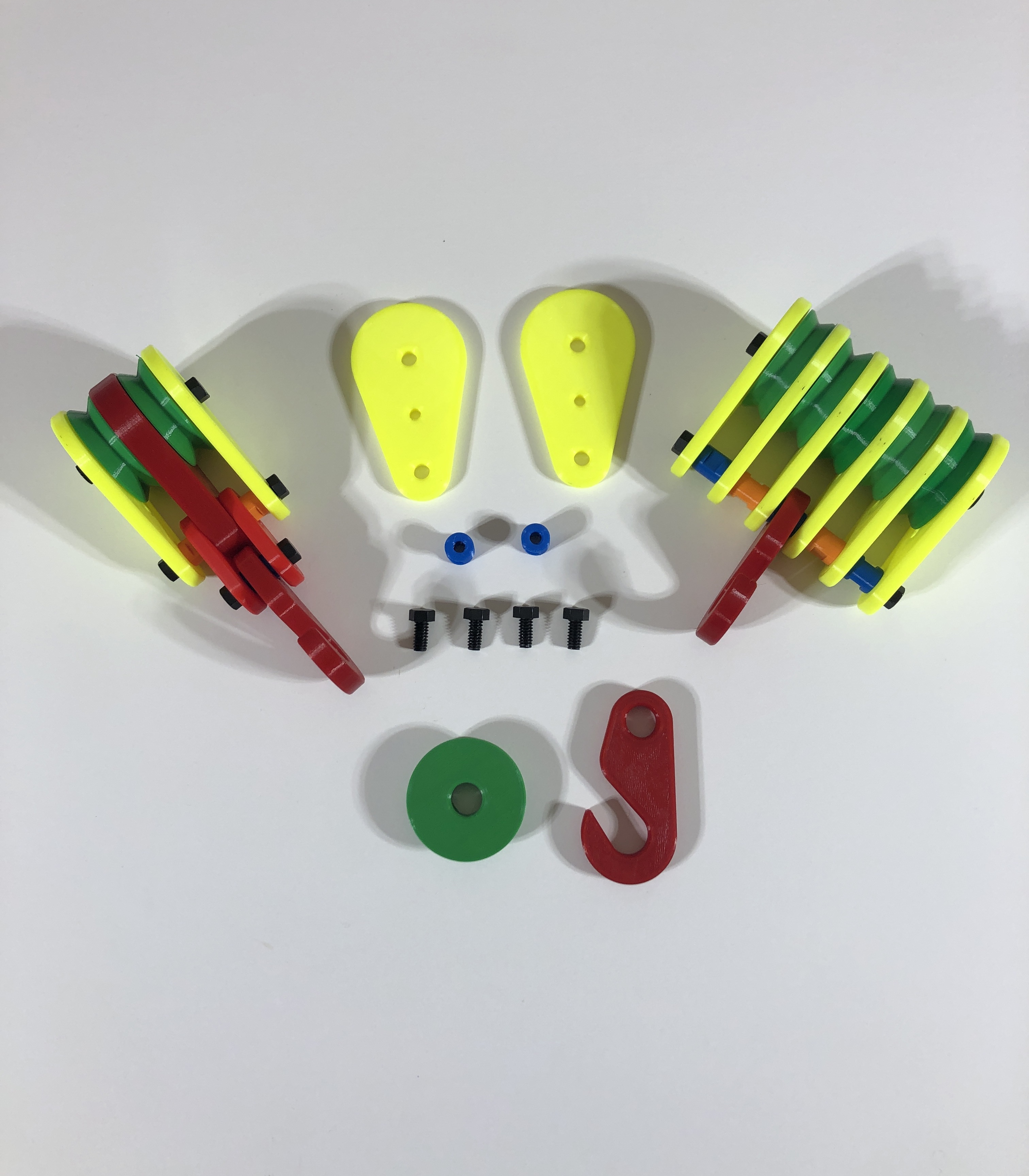 Miniatura 2 do modelo 3D Modular Pulleys (Building Blocks)