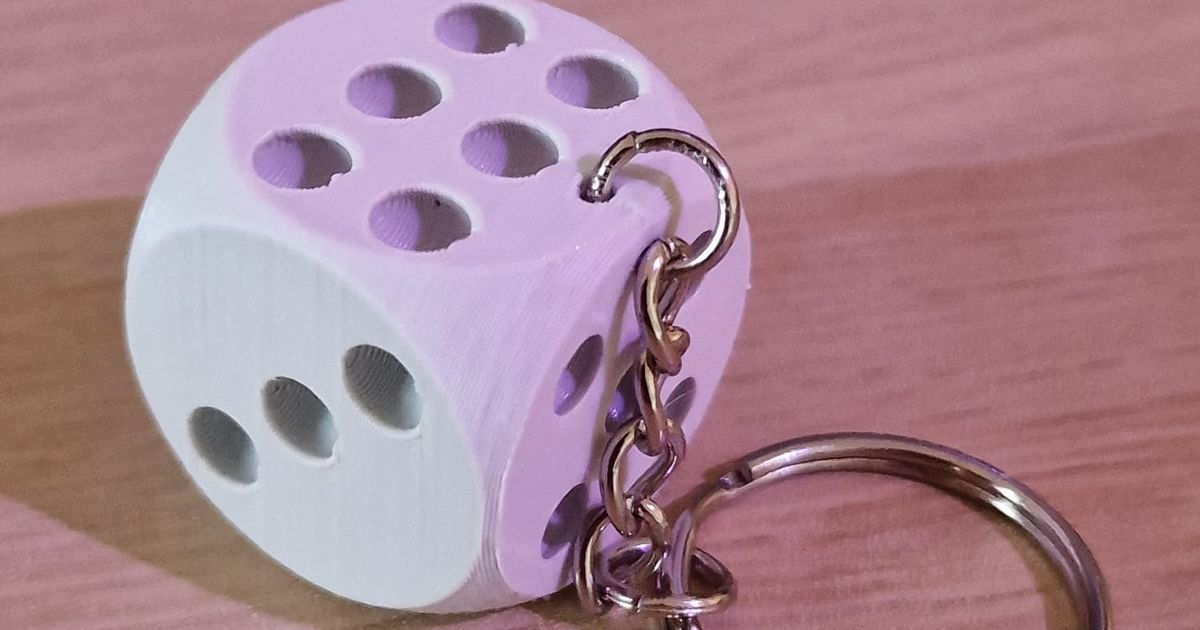 Dice Keychain by NickR1983 Download free STL model