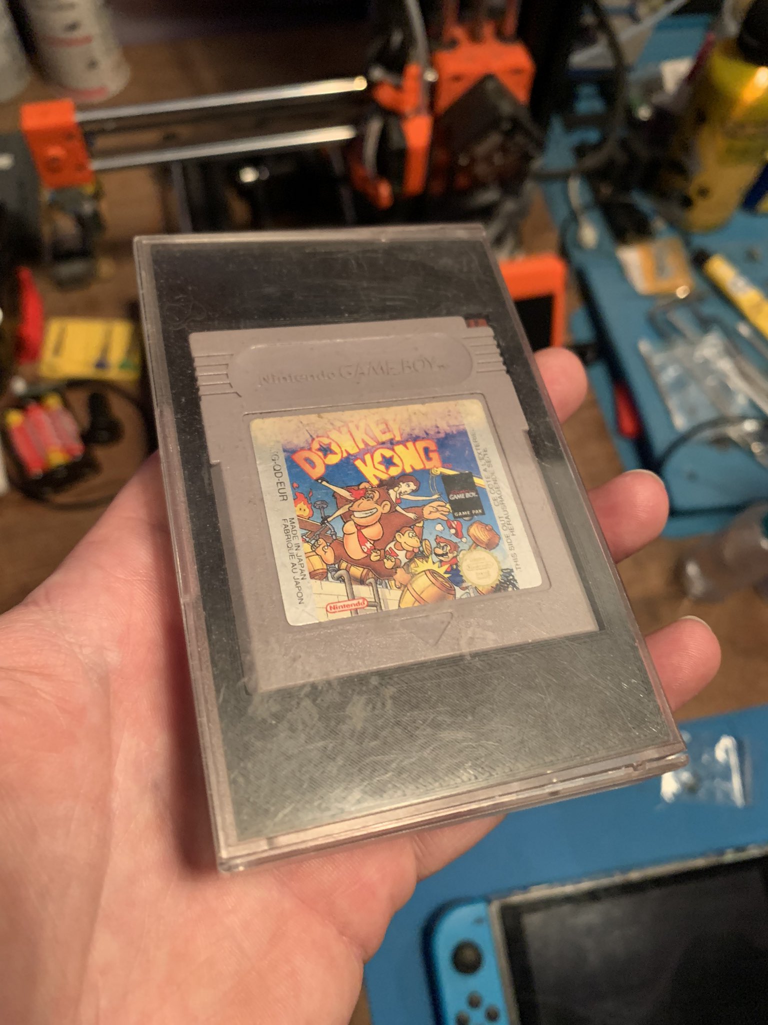 GameBoy (GB/GBC/GBA) Cassette Tape case Display insert by
