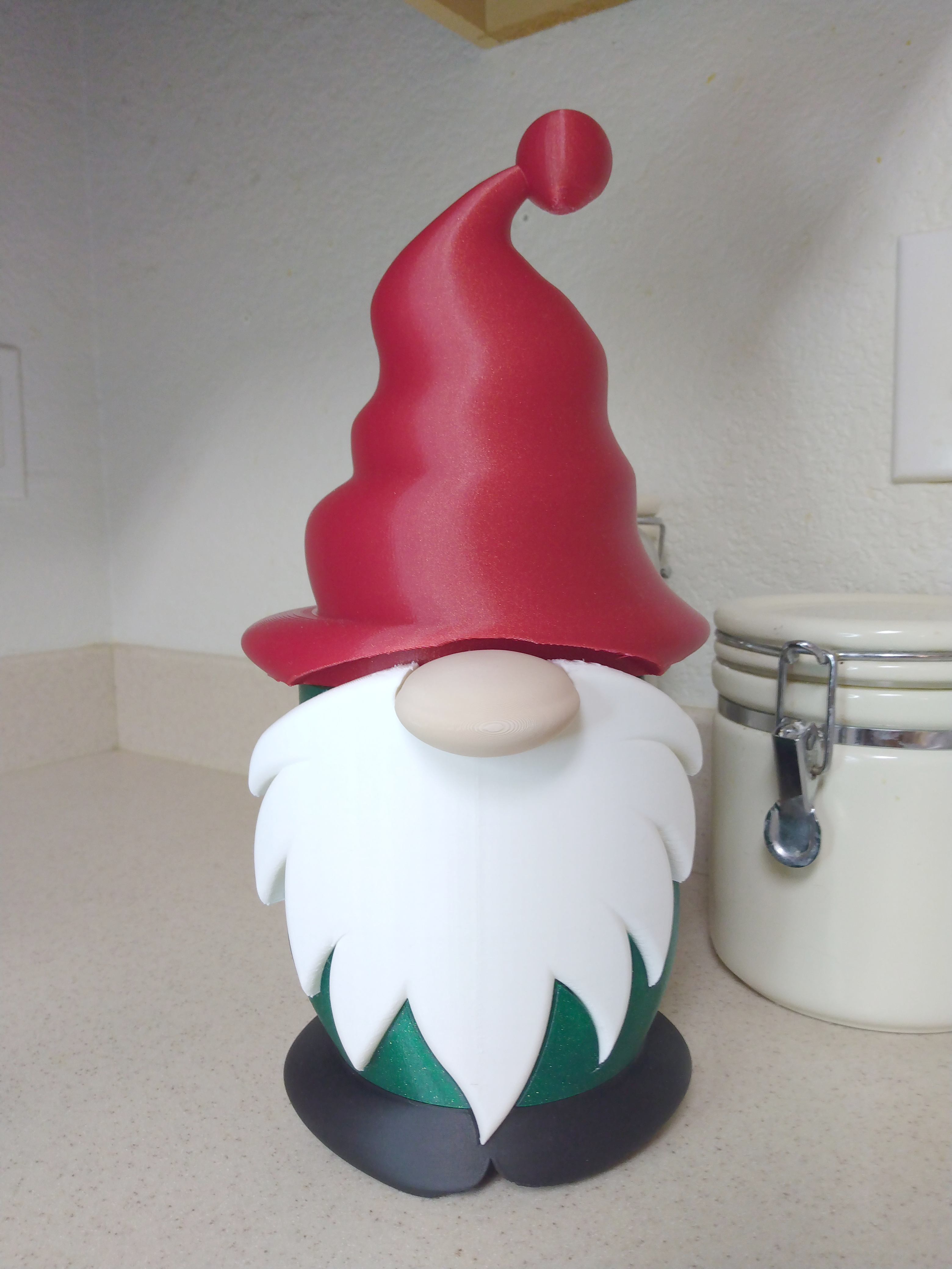 Christmas Gnome Candy Container