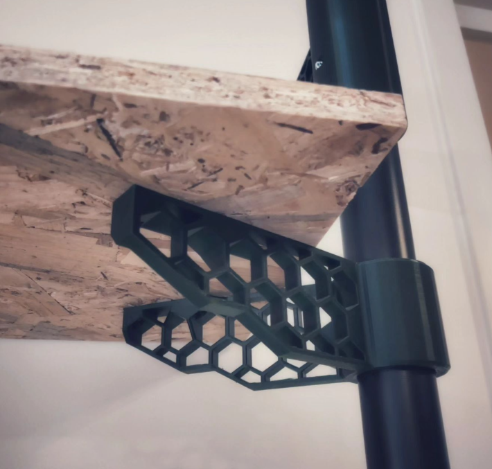 Hexagon wall cabinet shelving unit
