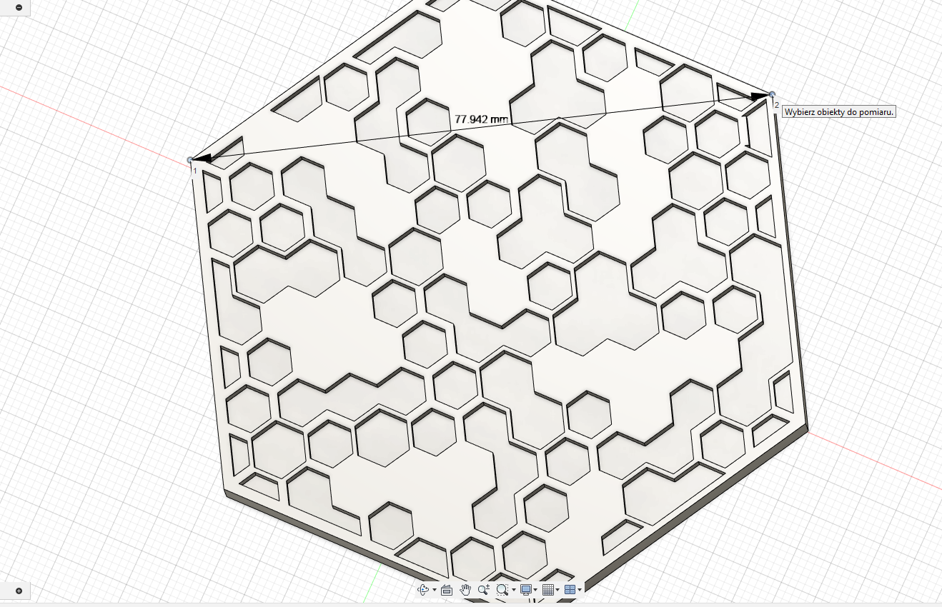 Miniatura 2 do modelo 3D Hexagonal Coaster