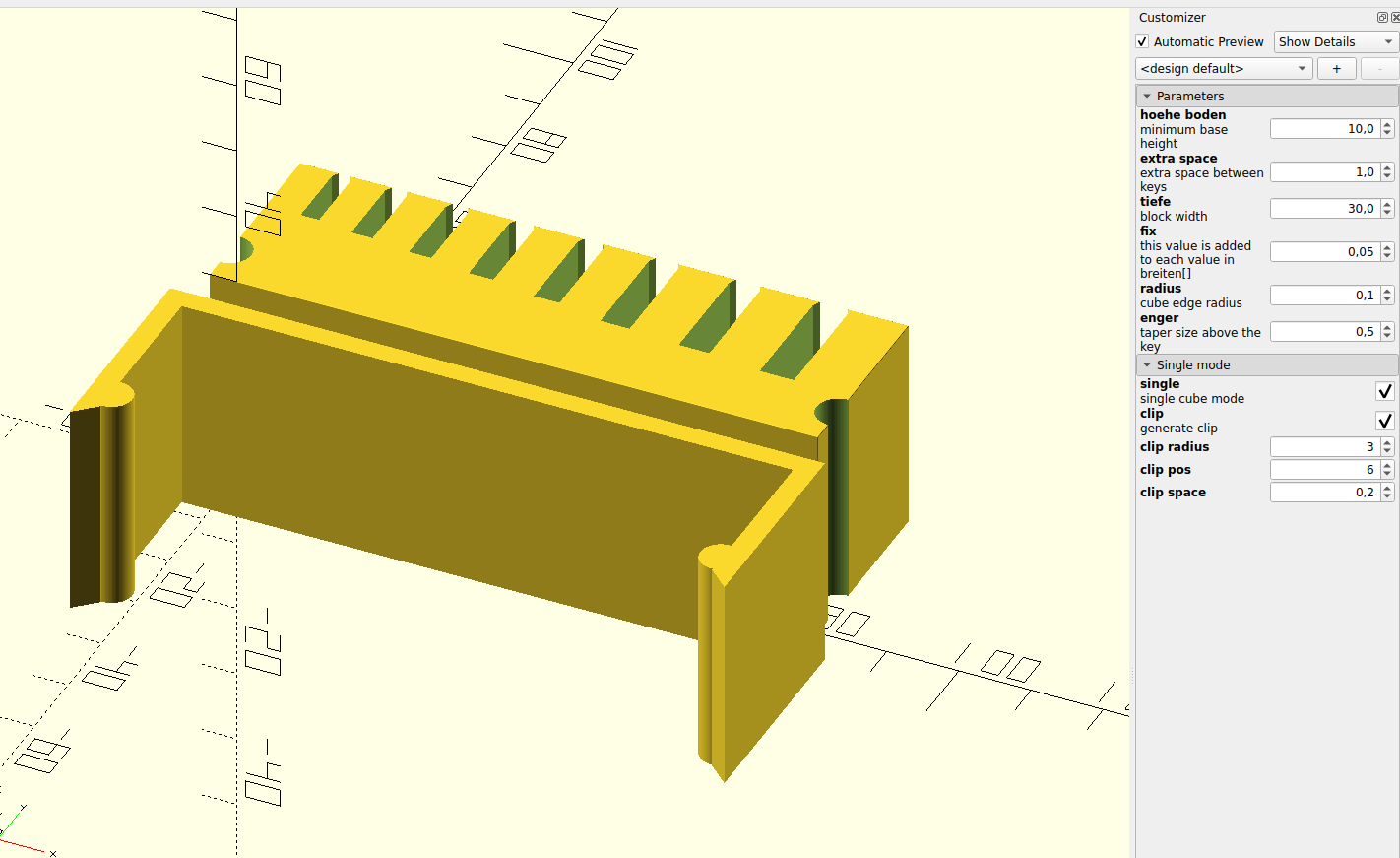 Wrench Holder (parameterized) with clip by orgoj3d Download free STL