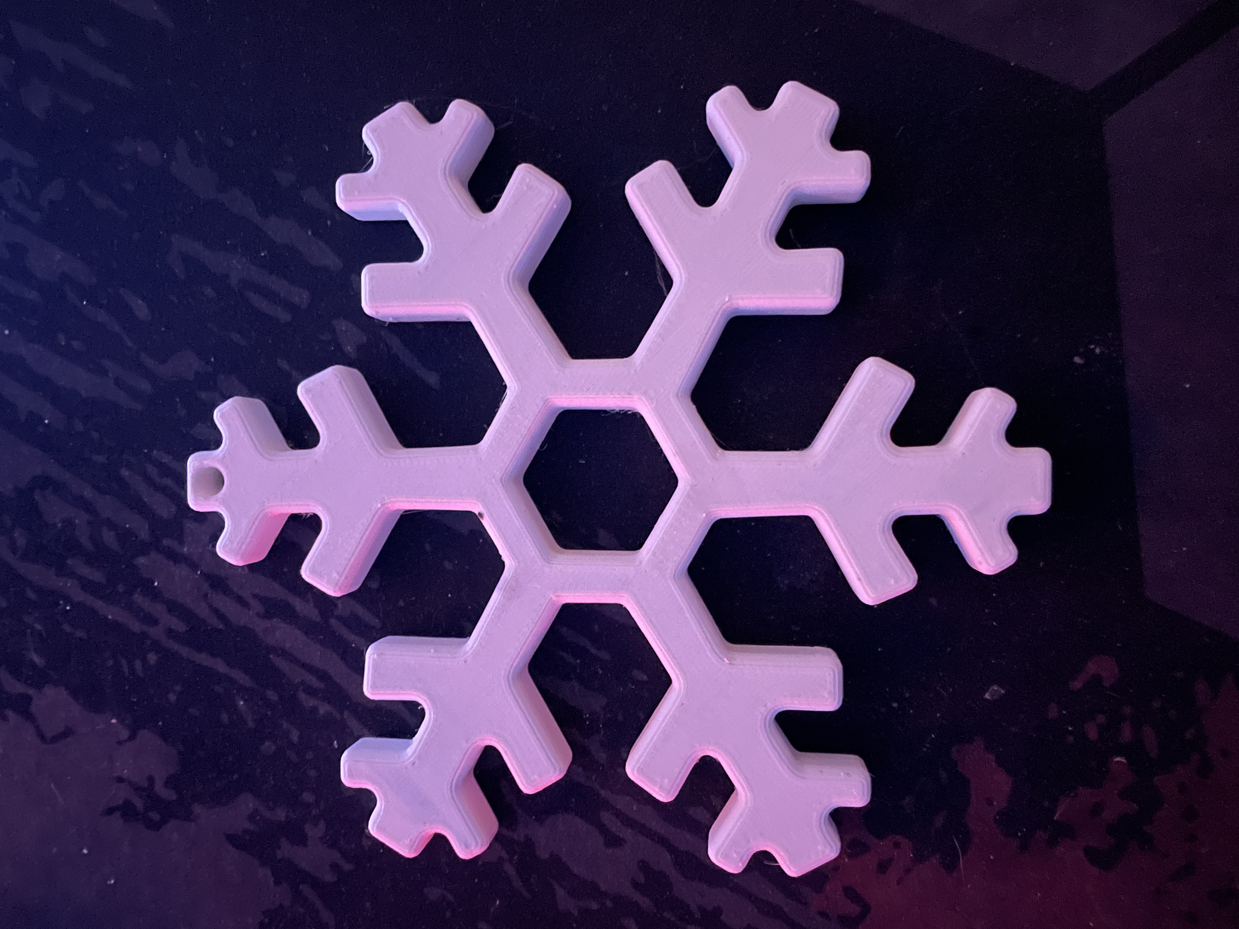 Snowflake window decor
